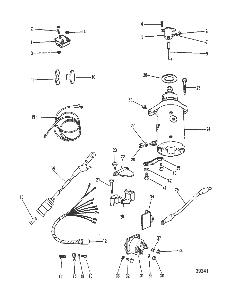 СТАРТЕР, ВЫПРЯМИТЕЛЬ И ЭЛЕКТРОПРОВОДКА (ТОЛЬКО ЭЛЕКТРИЧ.)