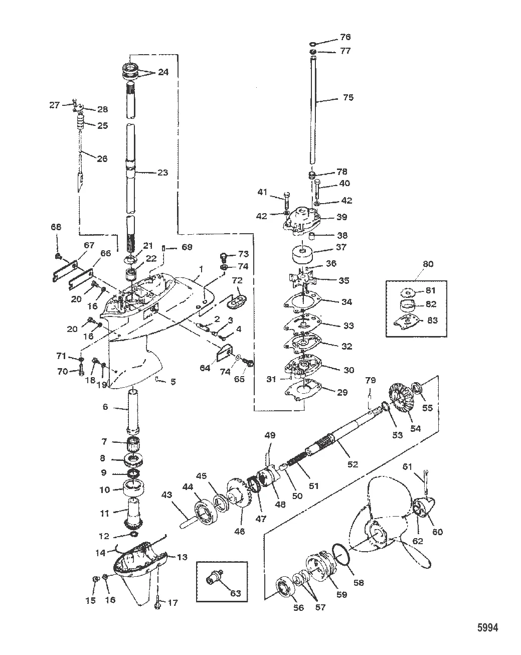 Картер редуктора в сборе