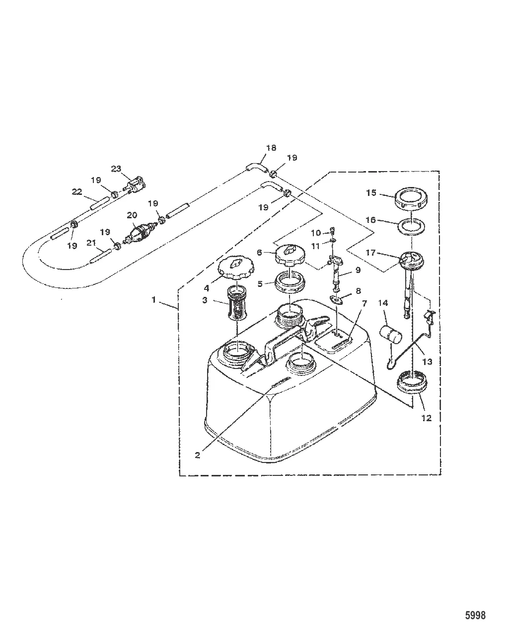 Топливный бак/топливопровод (С/н: M-001189/ML-304031 и выше)