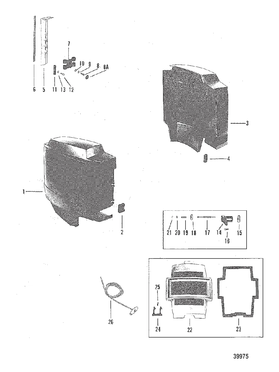 ОБТЕКАТЕЛЬ И ПЕРЕДНЯЯ КРЫШКА
