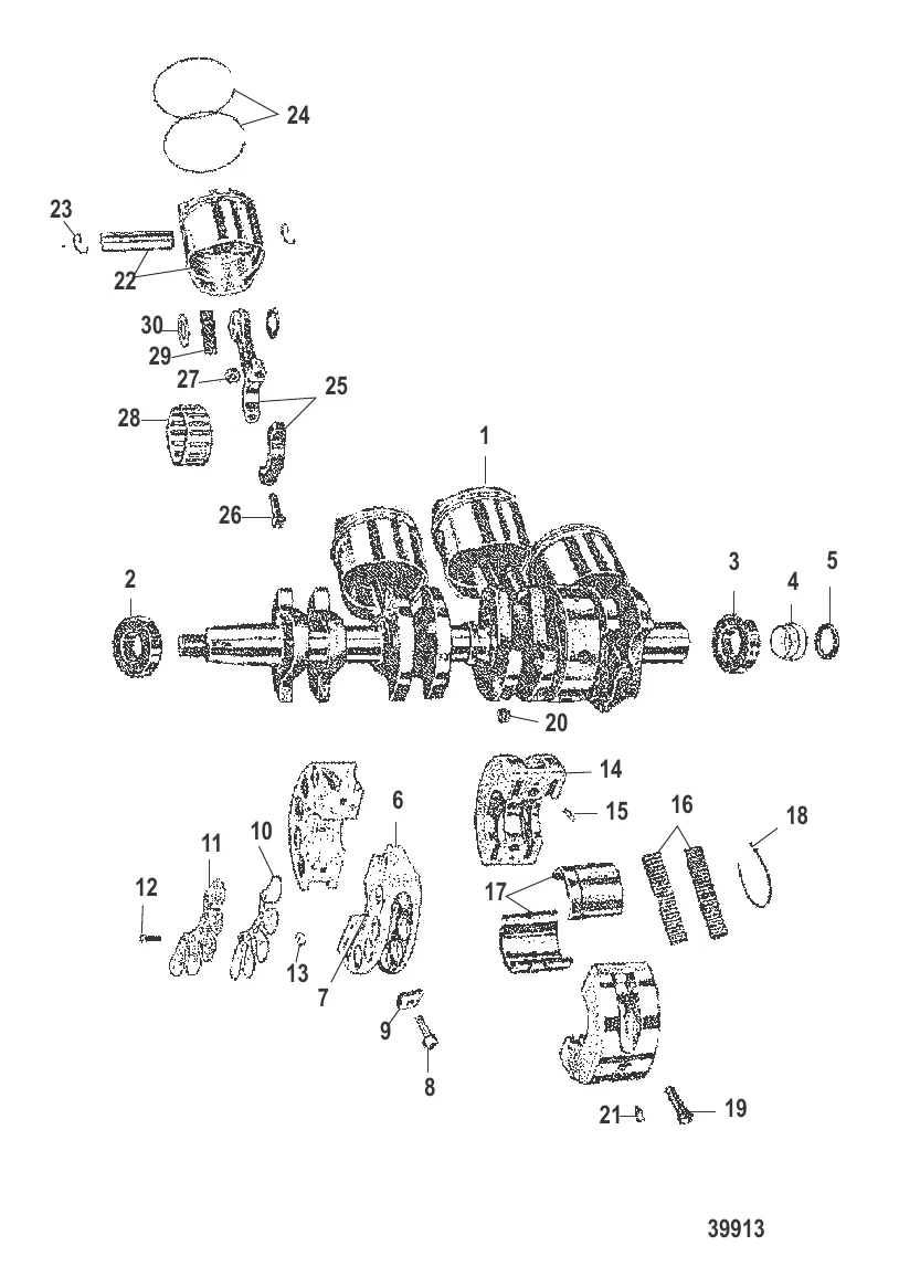 КОЛЕНЧАТЫЙ ВАЛ, ПОРШЕНЬ И ШАТУН