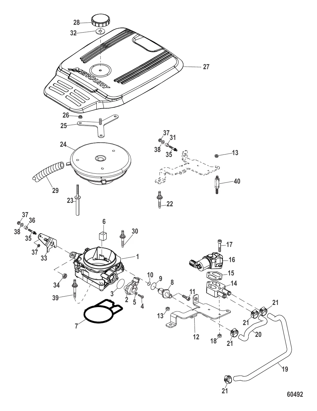 Корпус дроссельной заслонки
