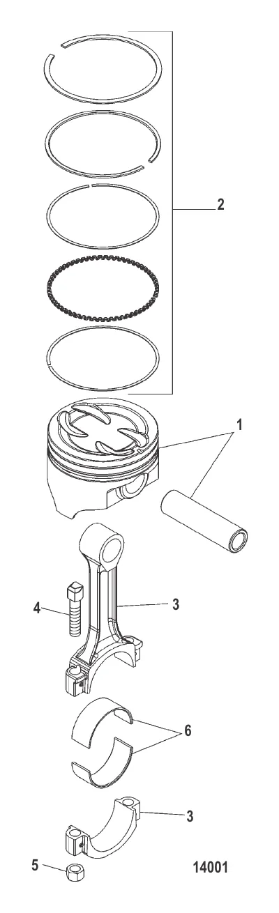 Поршни и соединительные стержни
