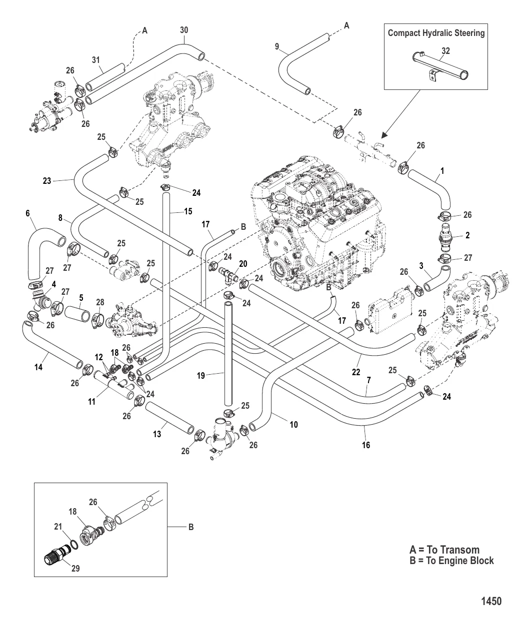 Стандартная система охлаждения (Простой слив)