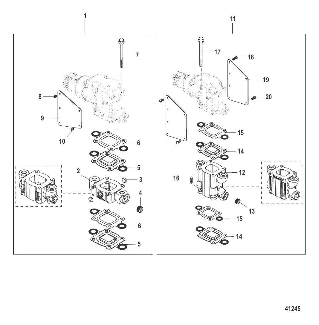 Выхлопные патрубки