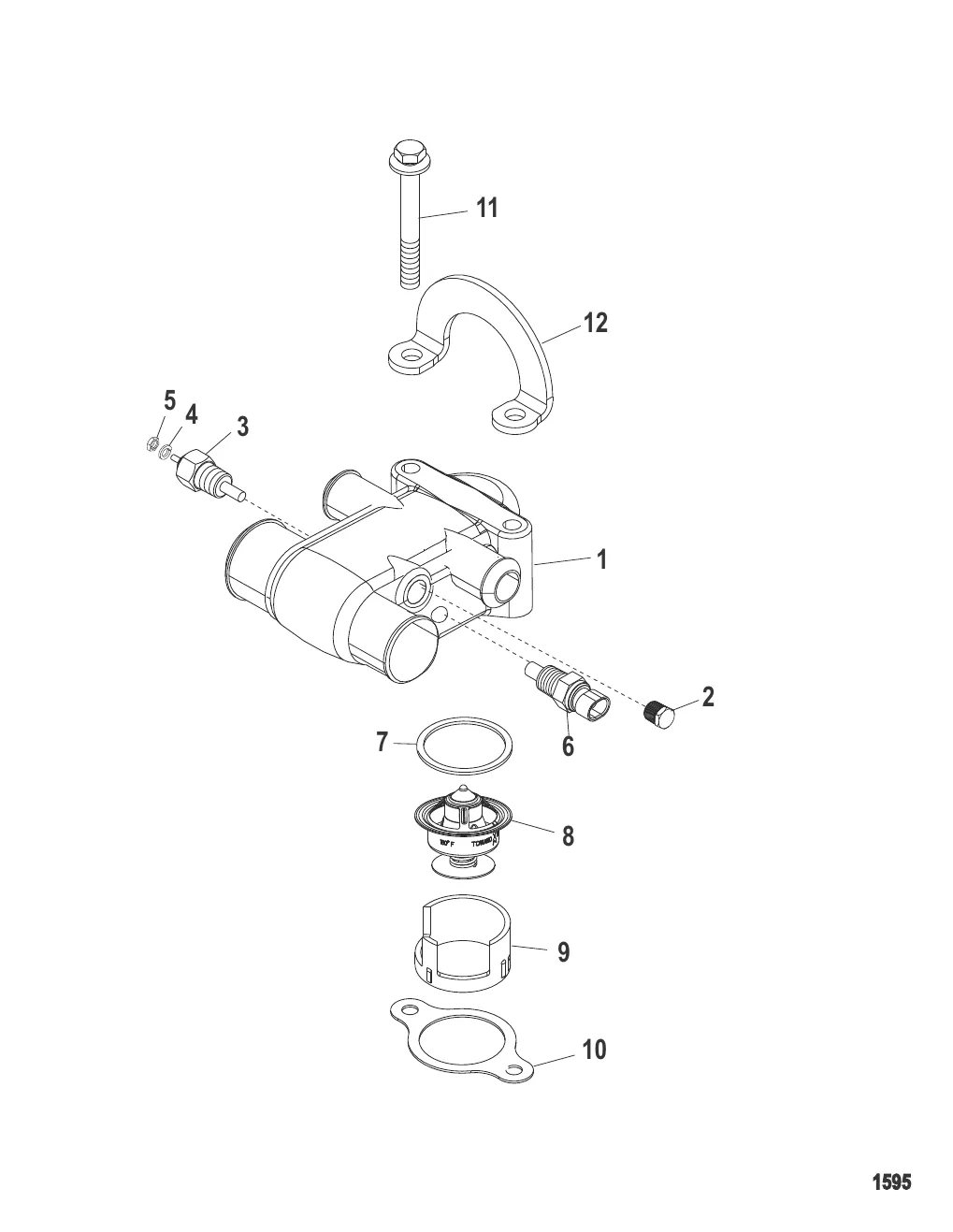 Термостат и кожух (Многоточечный слив)