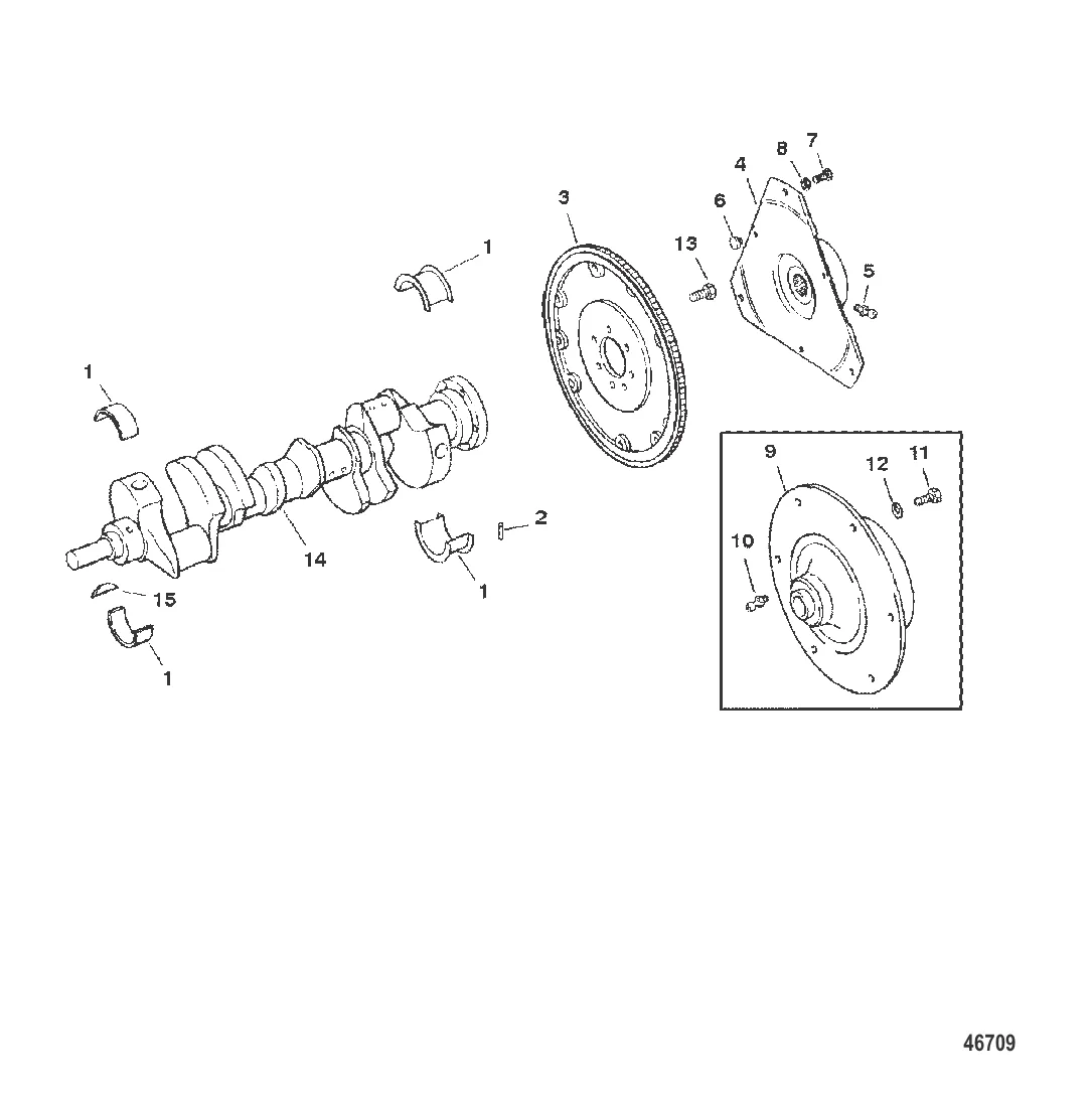 КОЛЕНЧАТЫЙ ВАЛ И МАХОВИК