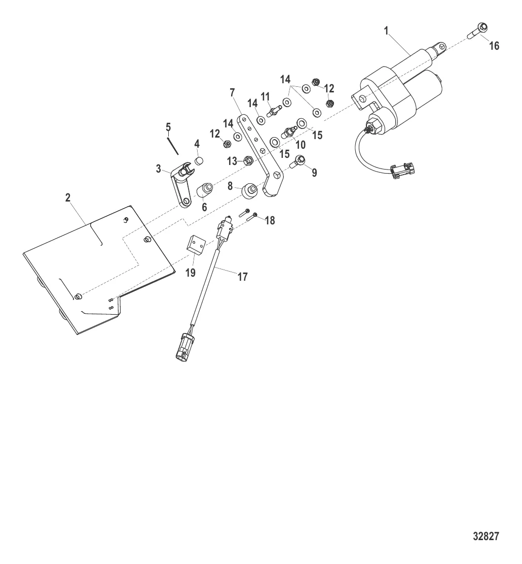 Кронштейн переключения передач Цифровое управление газом и реверсом / Axius