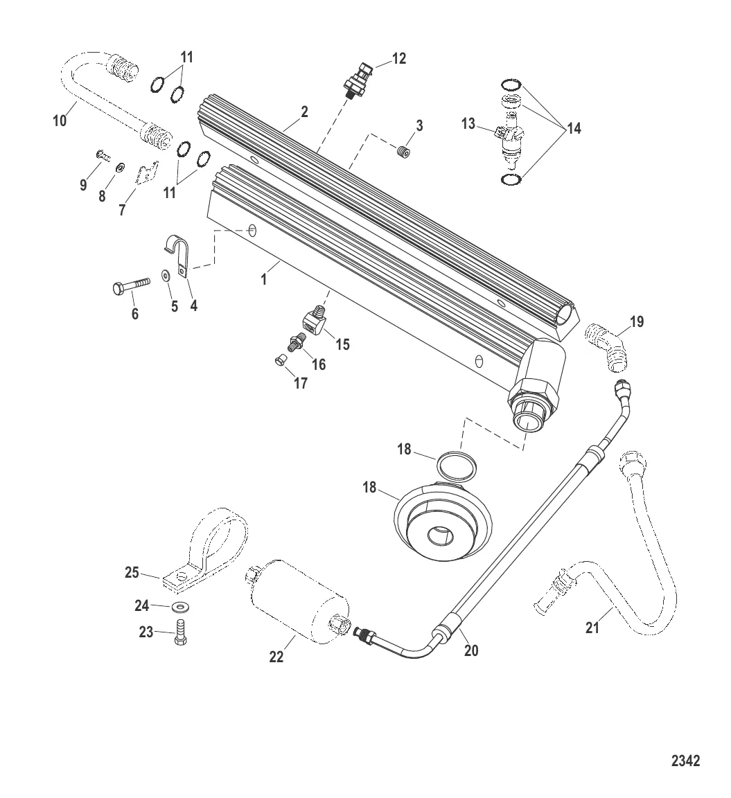 Топливные направляющие и форсунки