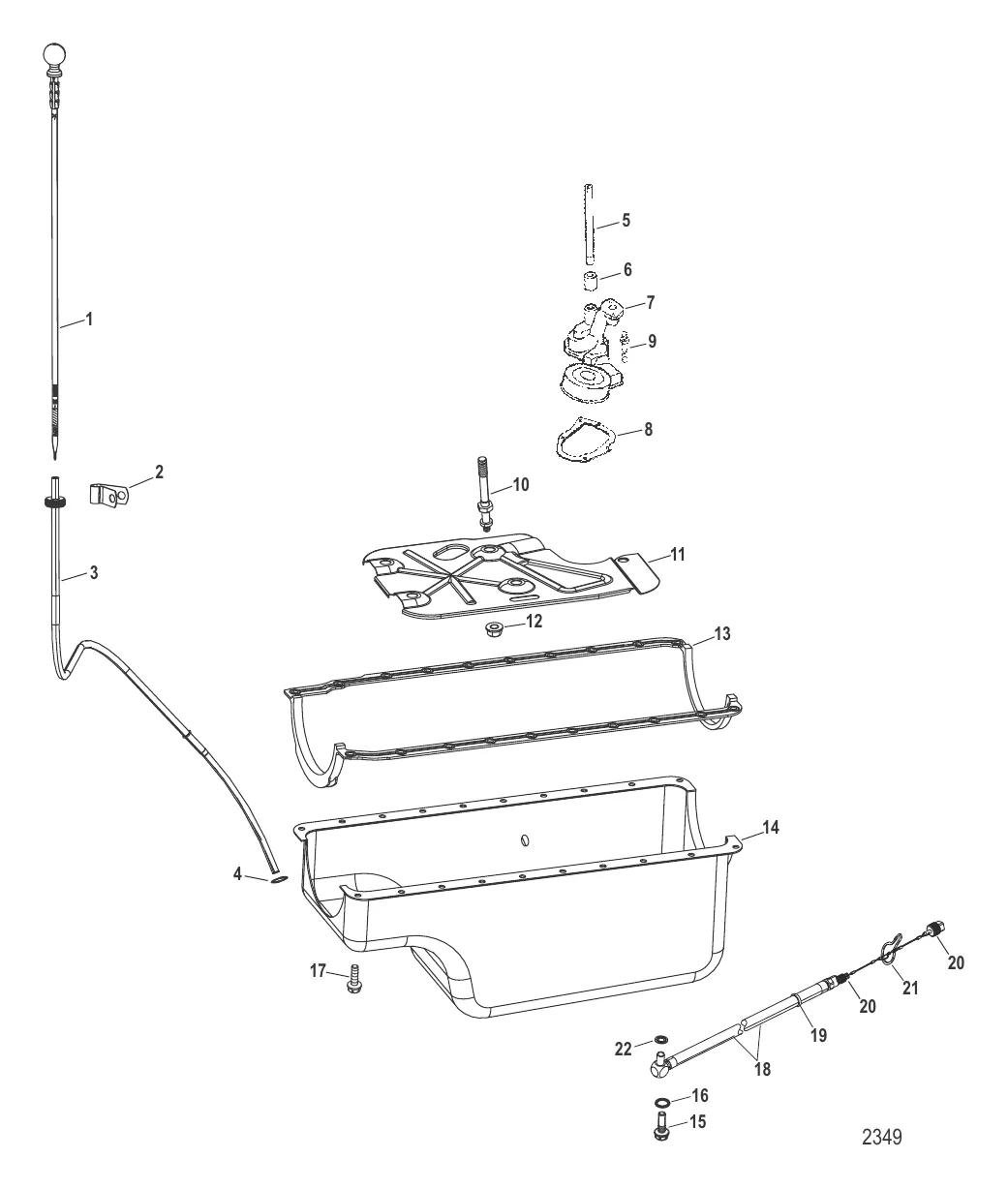 Маслосборник и масляный насос