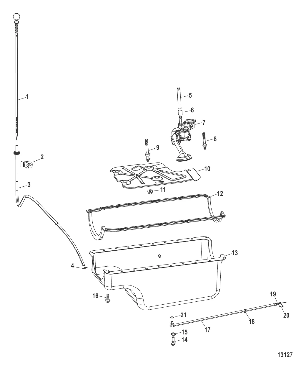 Маслосборник и масляный насос