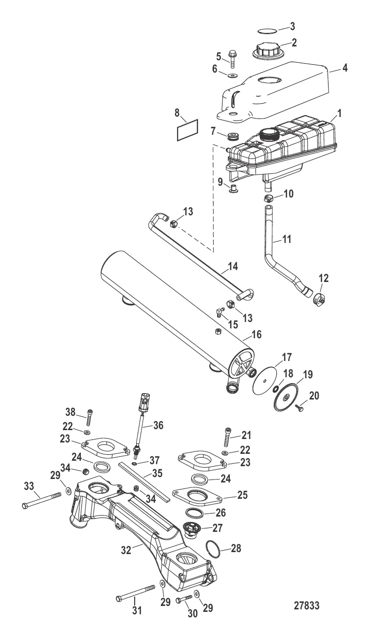 Компоненты закрытой системы охлаждения