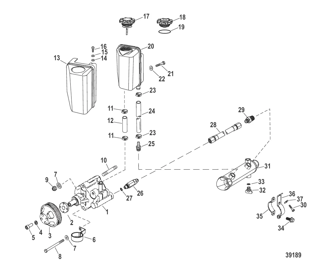 Компоненты гидроусилителя рулевого механизма