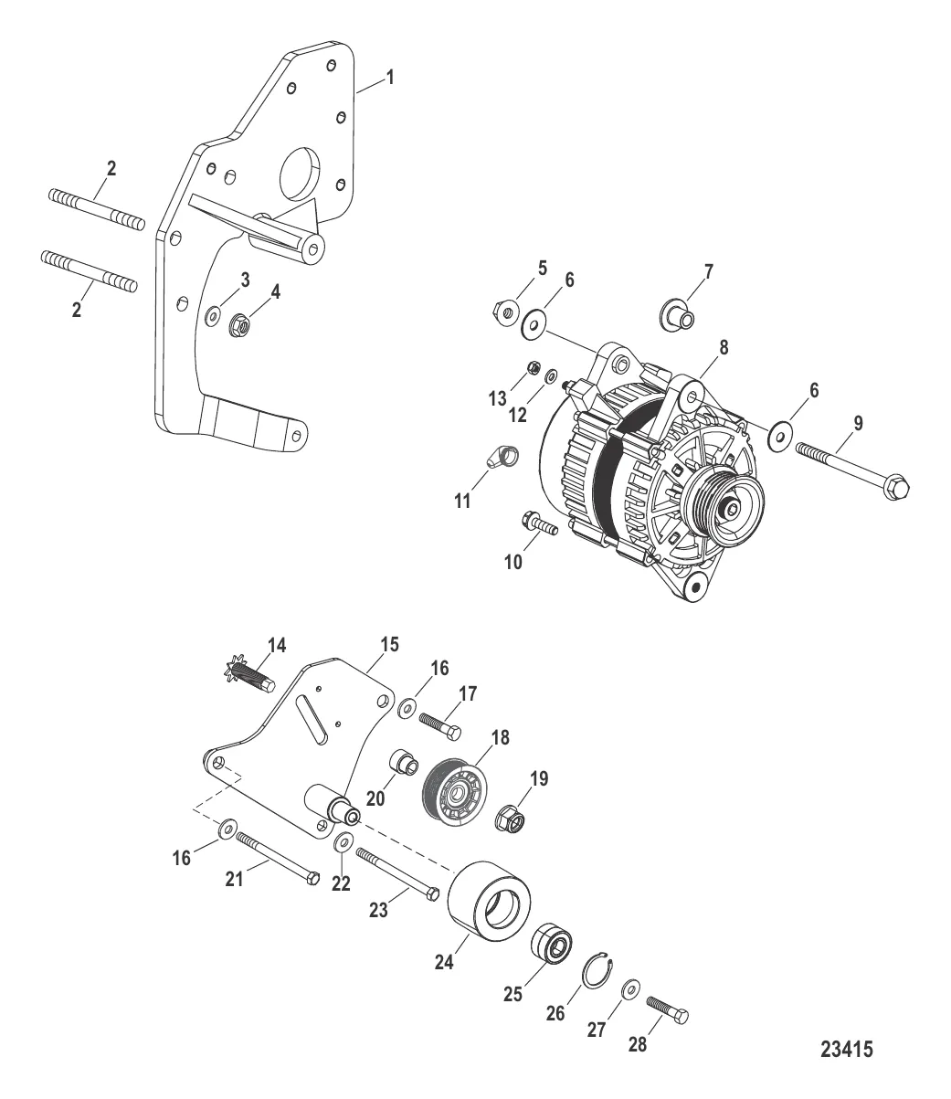 Генератор и монтаж