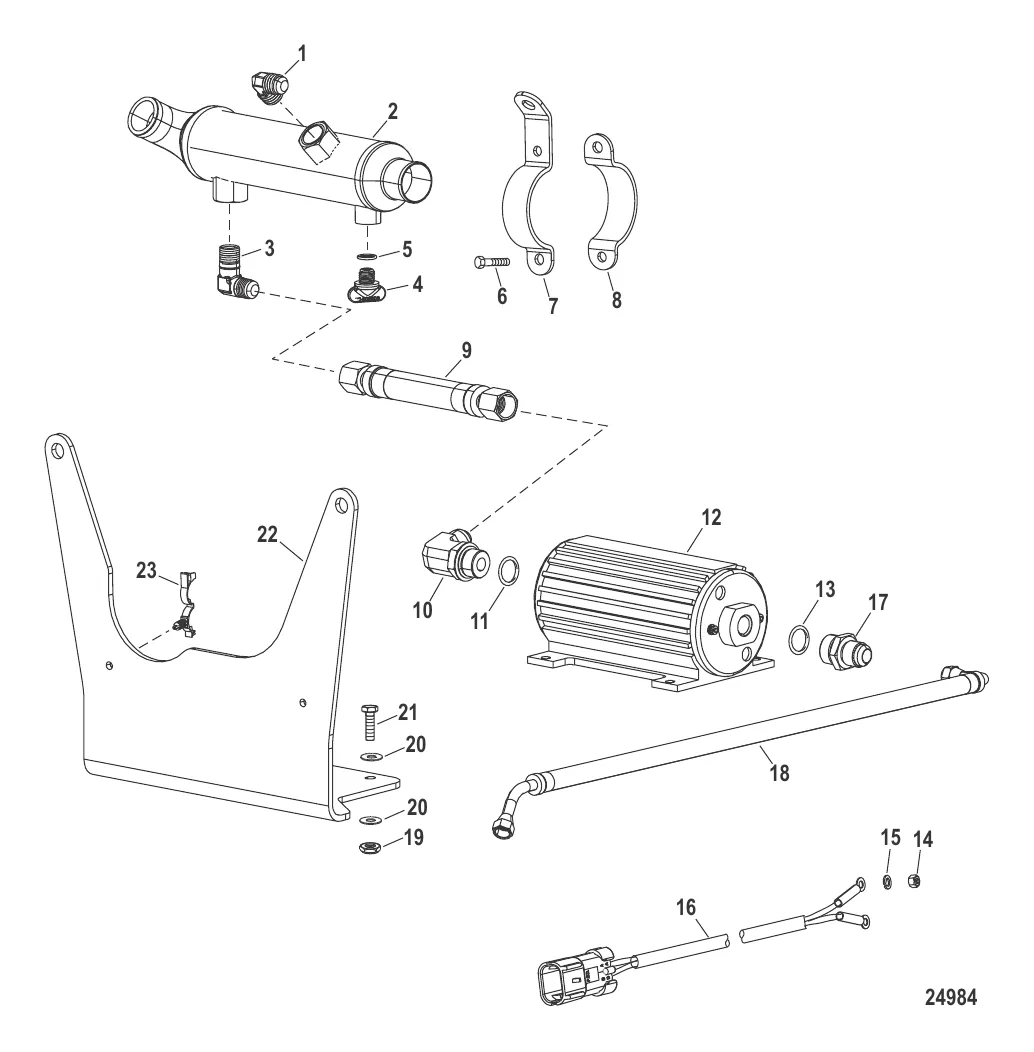 Топливный насос и охладитель топлива
