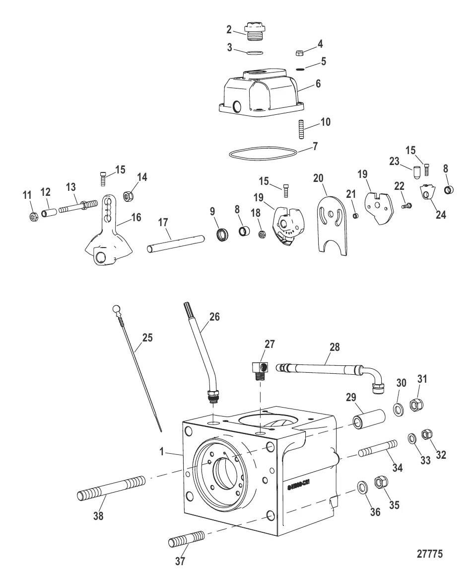 Трансмиссия (Крышка коробки передач)(NXT1)