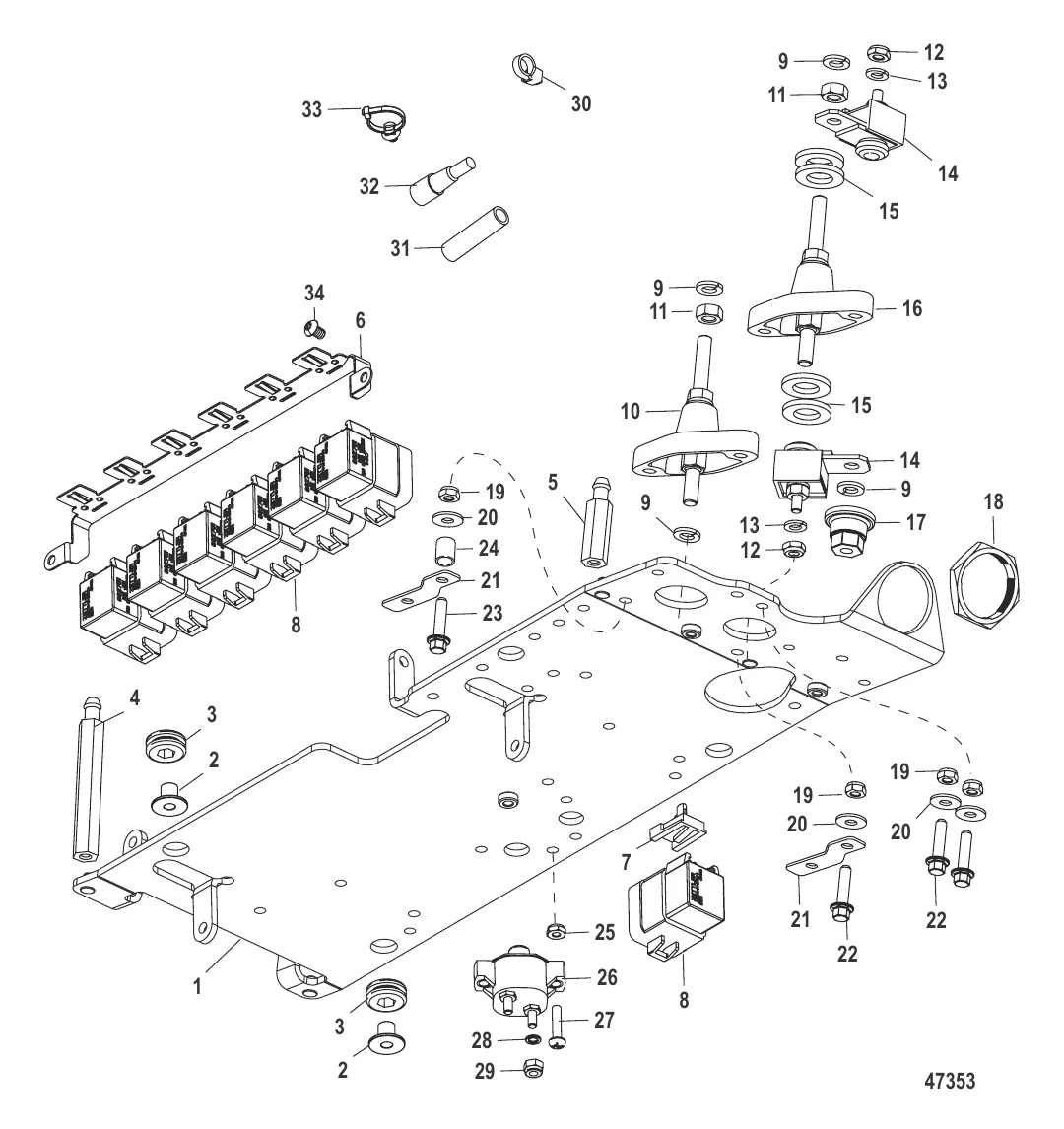 Электрическая панель в сборе