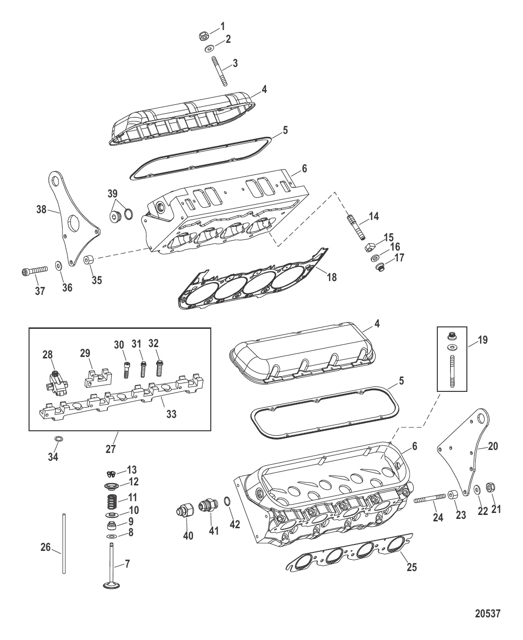 Компоненты двигателя (Головка цилиндра)