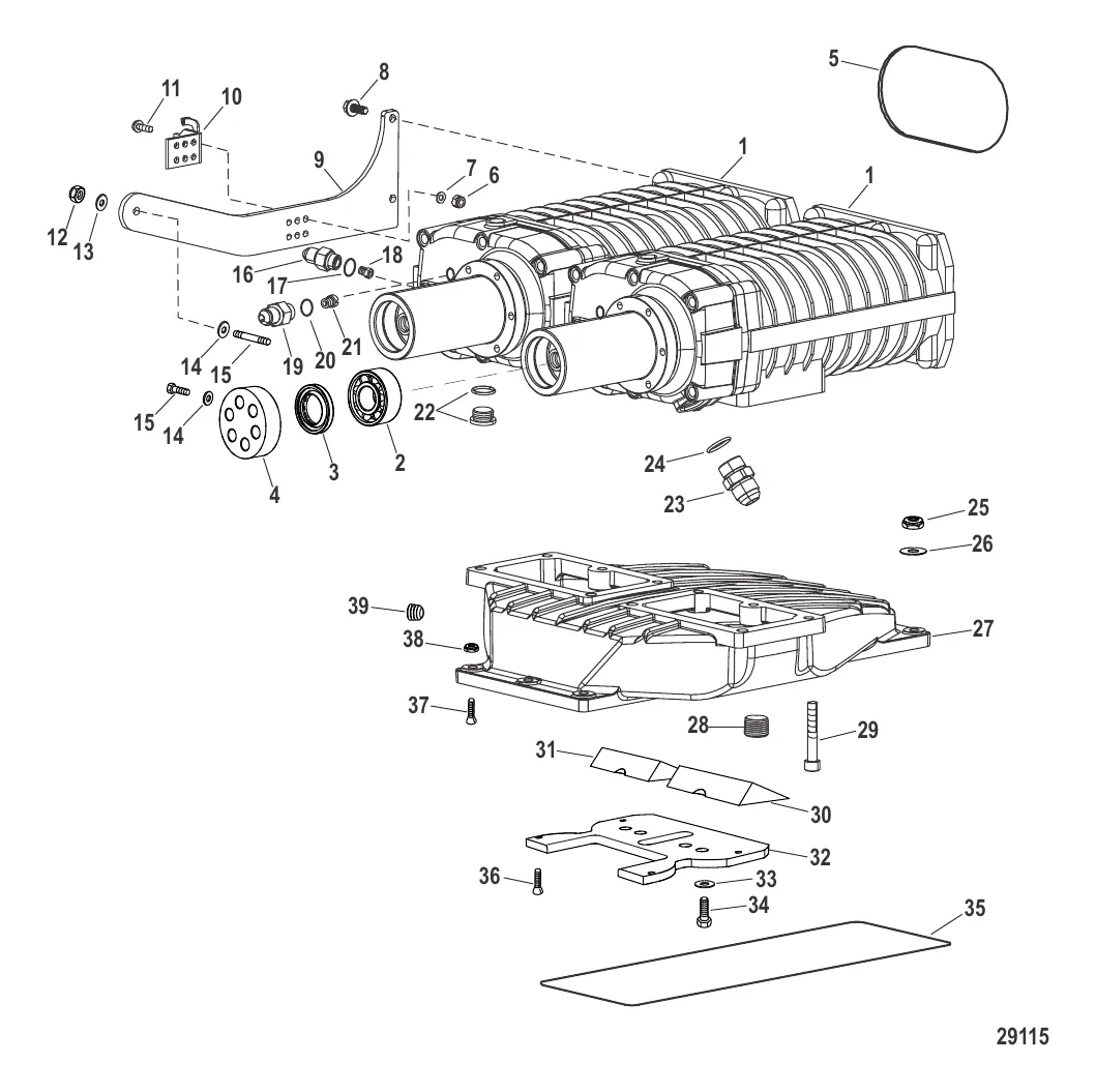 Компоненты на впуске (Нагнетатель)