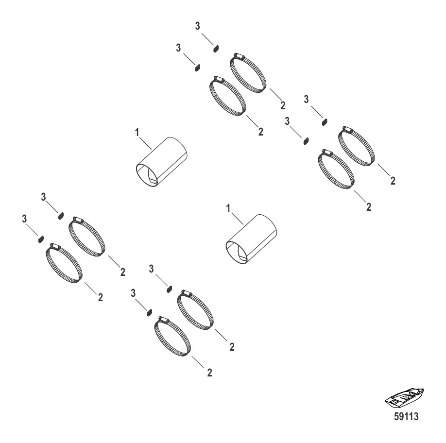 Выхлопная заслонка V-привод