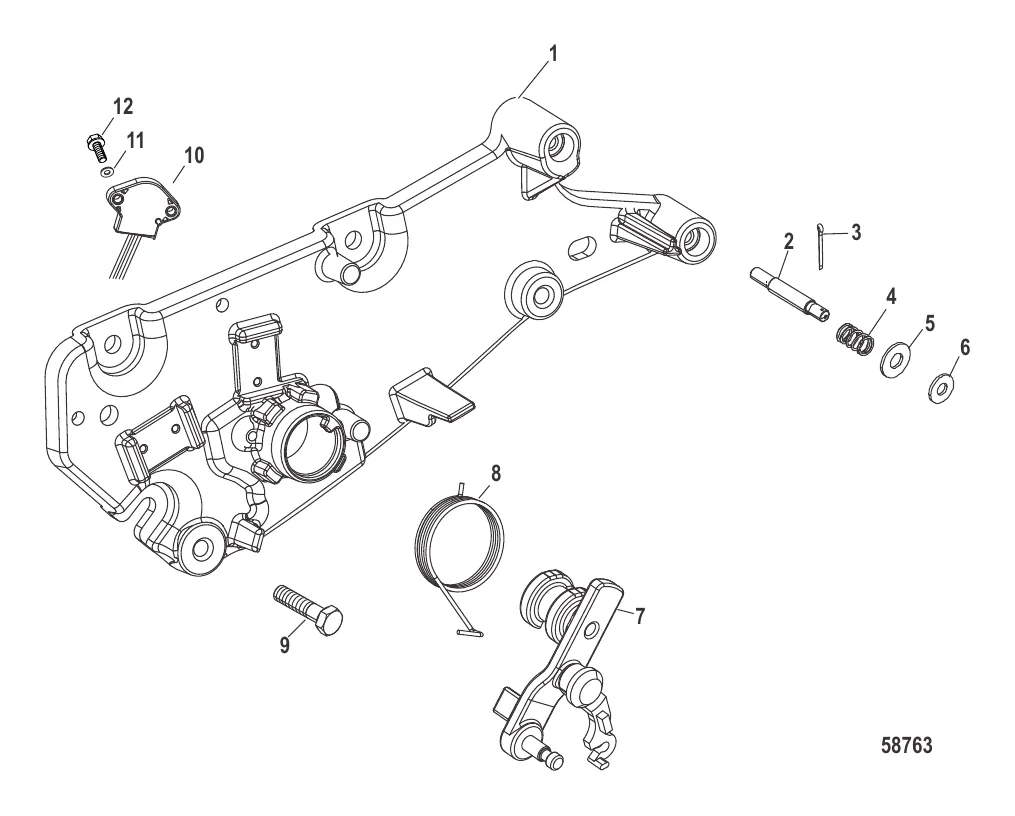 Кронштейн переключения передач Механический