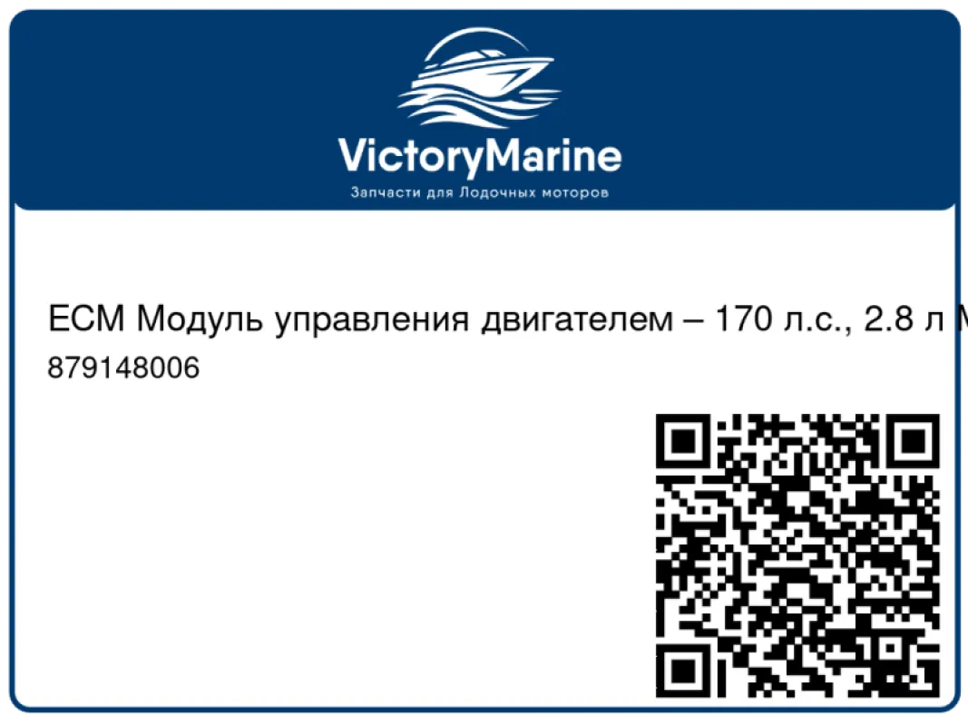 ECM Модуль управления двигателем – 170 л.с., 2.8 л Mercury