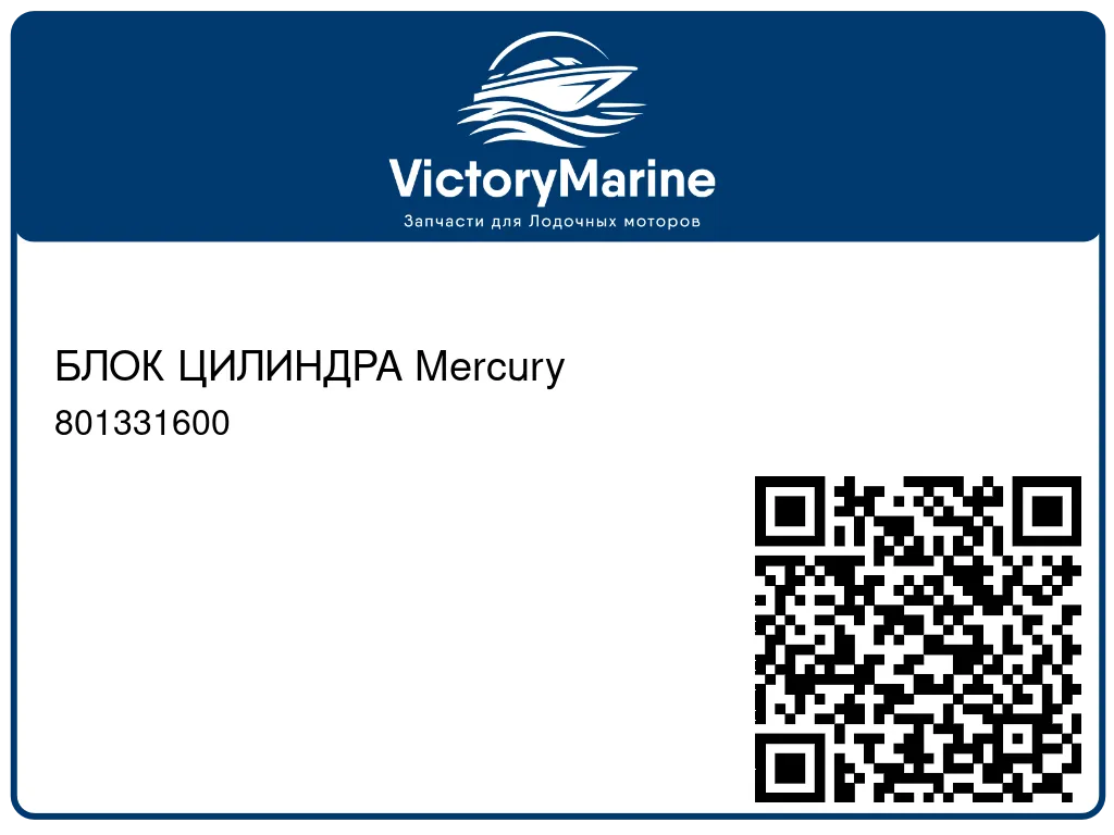 БЛОК ЦИЛИНДРА Mercury 801331600