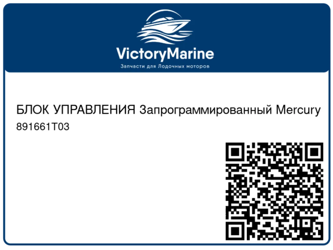 БЛОК УПРАВЛЕНИЯ Запрограммированный Mercury