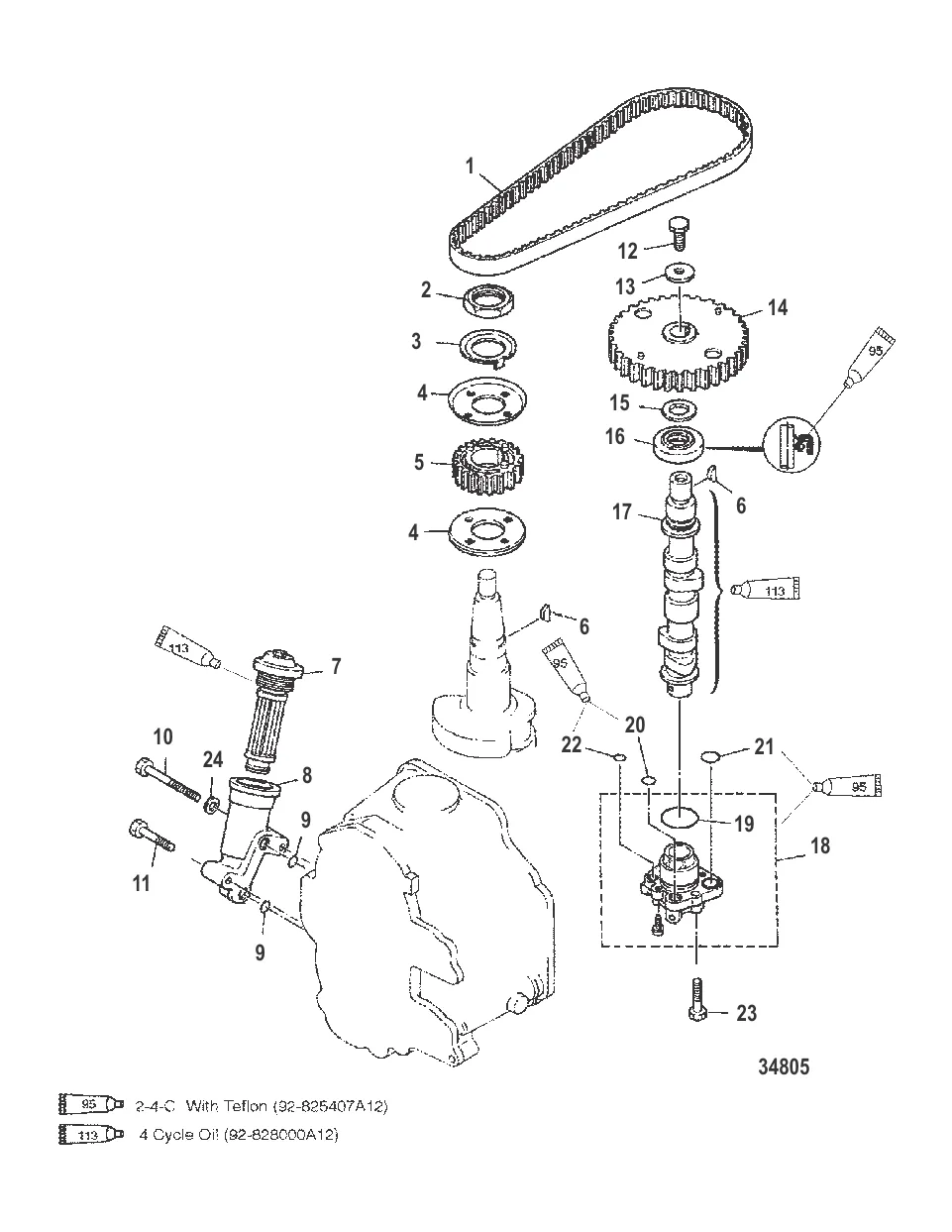 Распределительный вал/масляный насос
