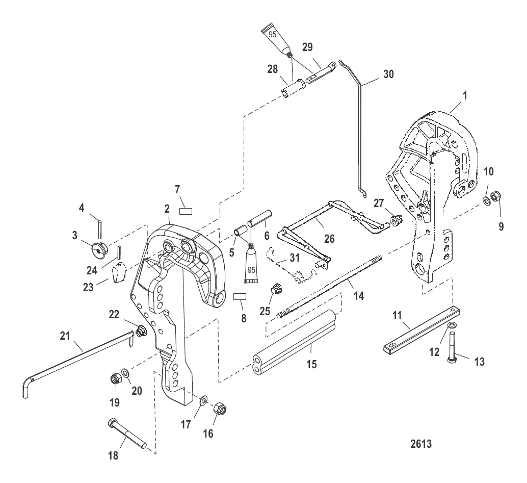 Кронштейн фиксатора Дистанционное управление