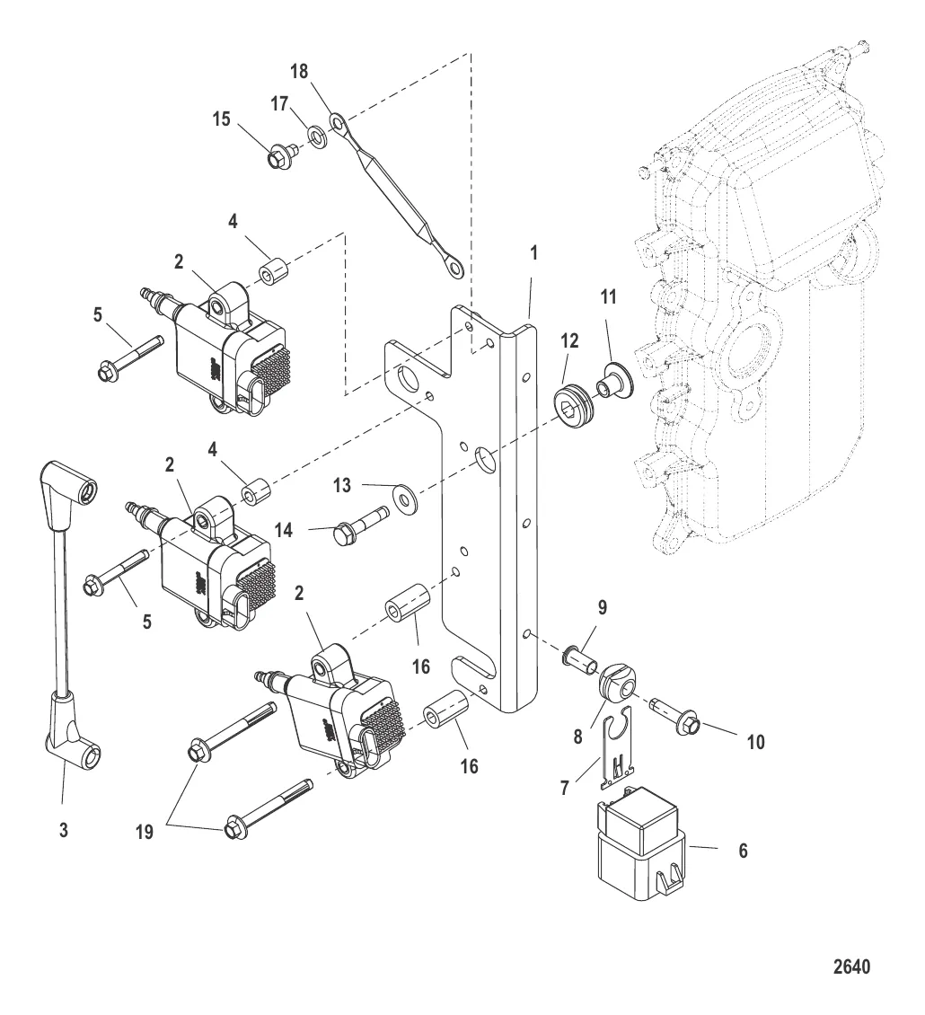 Катушка зажигания С/н USA-0T980000/BEL-0P325500 и выше
