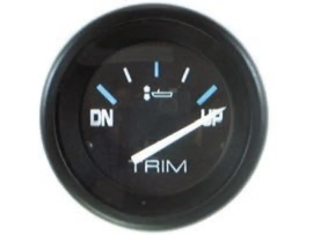 Указатель трима MERCURY Flagship, черный циферблат/ободок, Ø52мм (оригинал)