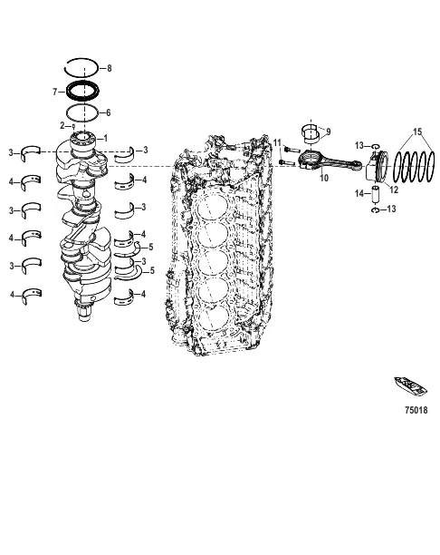 Crankshaft, Pistons and Connecting Rods