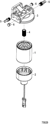 Fuel Filter with WIF- Boat Mounted