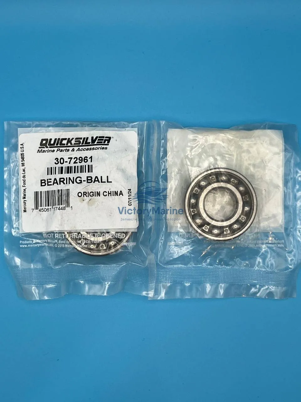 72961 Подшипник насоса забортной воды Mercruiser (QUICKSILVER)