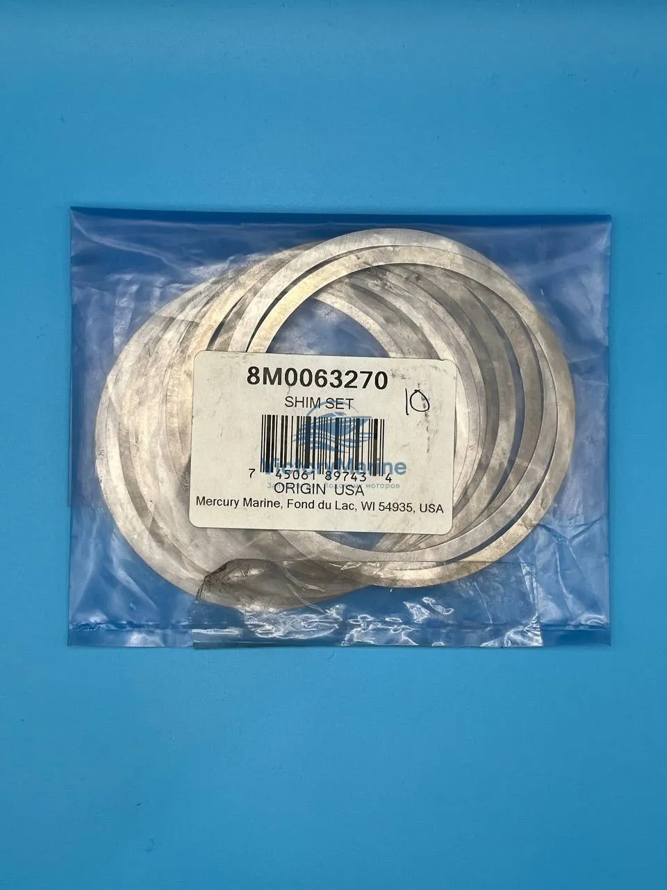 8M0063270 Набор регулировочных шайб (shim set) для редуктора лодочных моторов Mercury