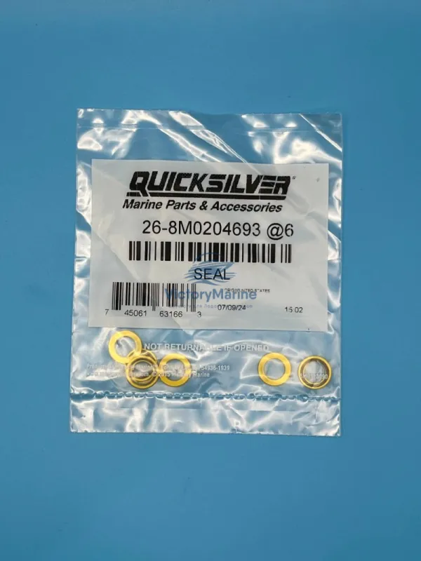 Уплотнительное кольцо сливной/заливной пробки редуктора Mercury и MerCruiser / 830749 (QUICKSILVER)