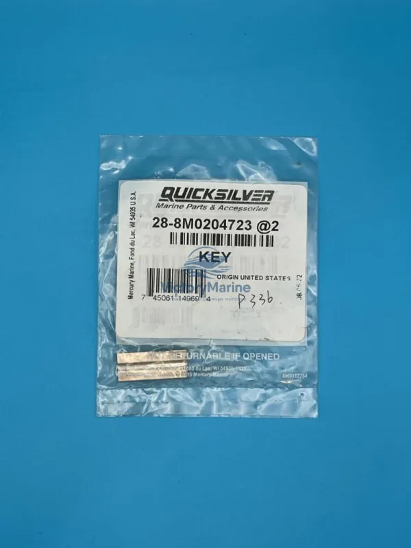 Шпонка крыльчатки охлаждения Mercury 40-250 (QUICKSILVER) 8M0032833