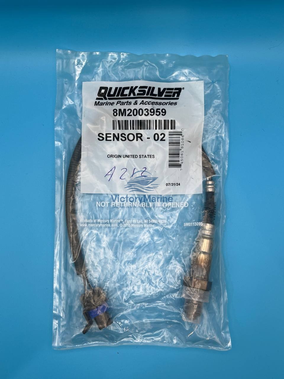 8M2003959 Датчик кислорода оригинальная запчасть Mercury/Mercruiser (QUICKSILVER)