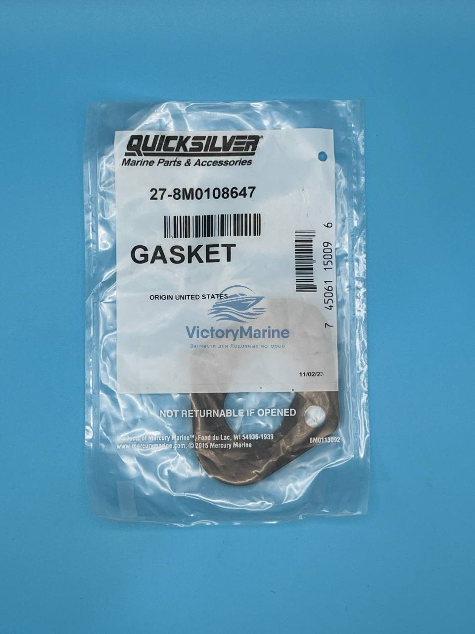 8M0108647 Прокладка Бензонасоса Mercruiser 3.0 (QUICKSILVER)