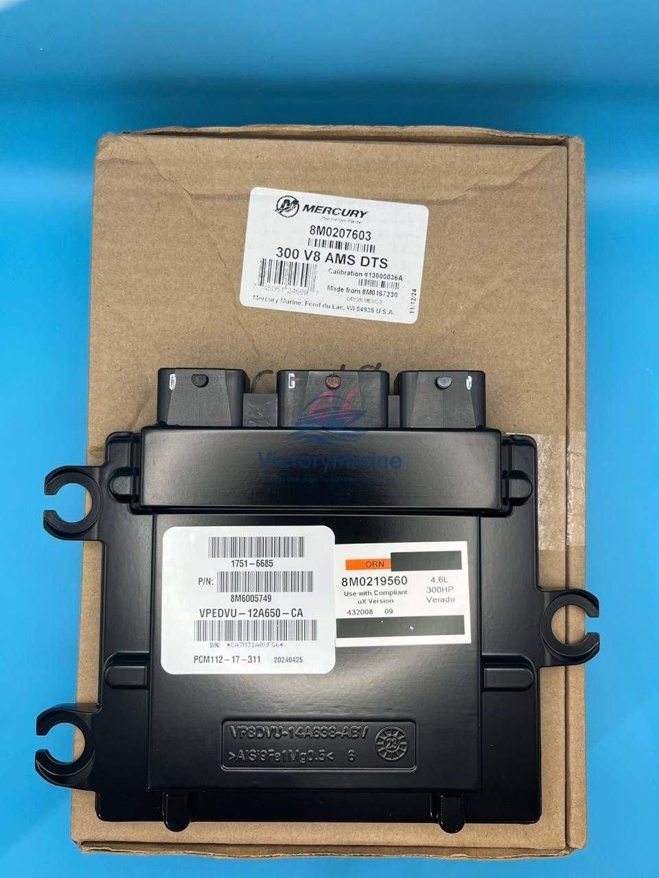 8M0207603 Блок управления двигателем V8 Verado 300 8M0142964