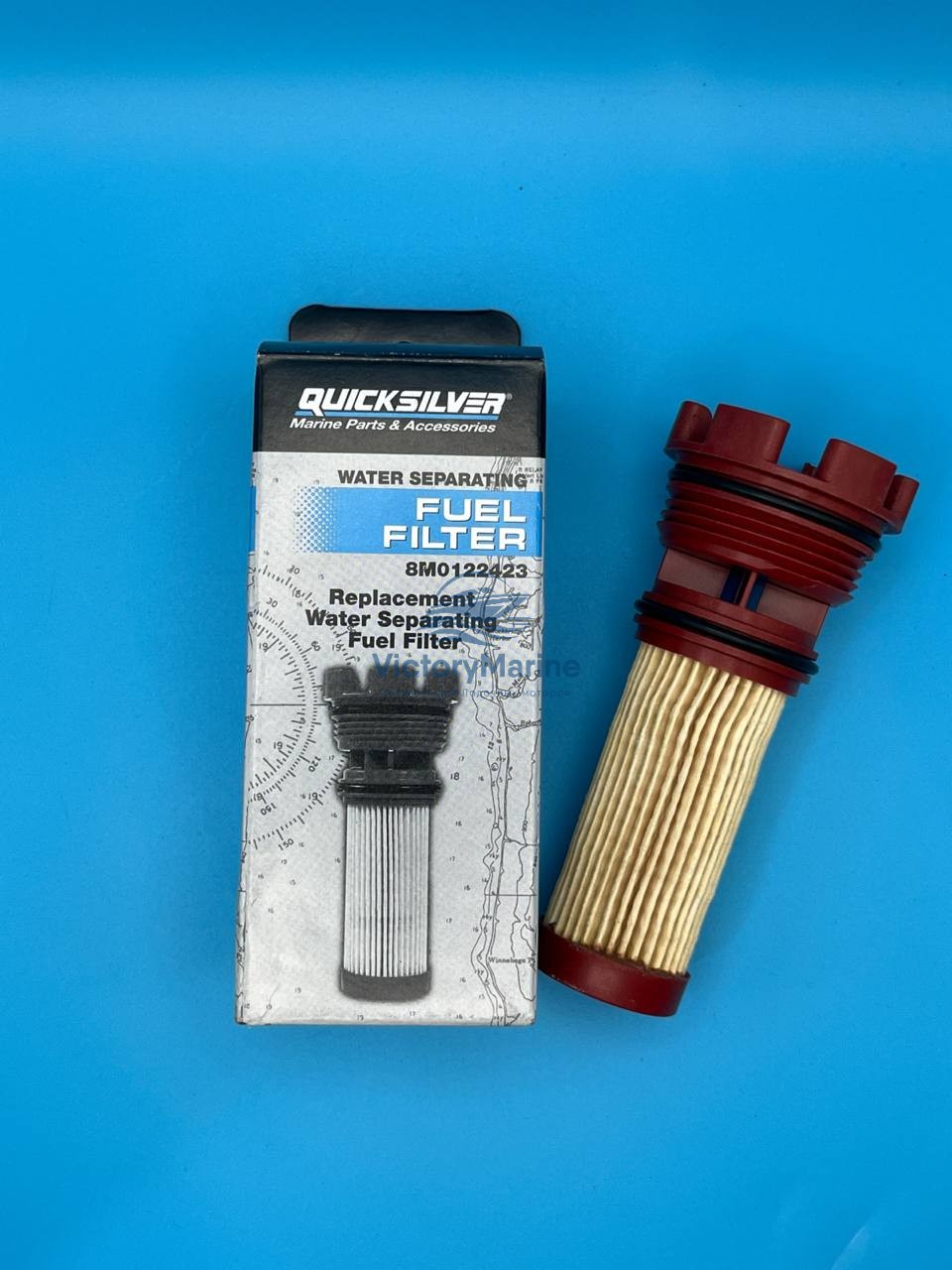 8M0122423 Фильтр топливный quicksilver (сетчатый)