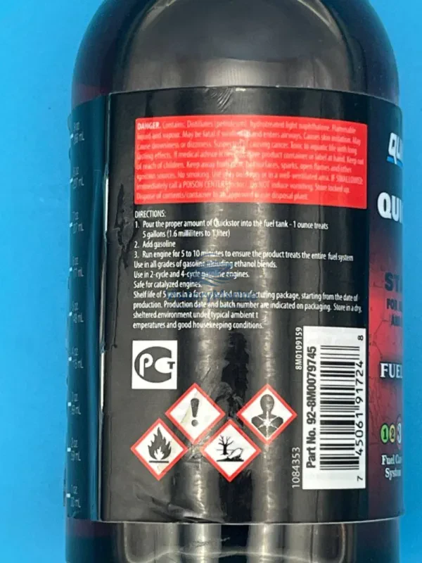 Quicksilver Quickstor Fuel Stabiliser 355 ml (QUICKSILVER)