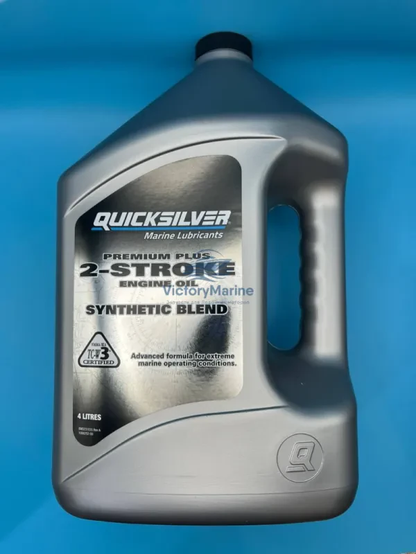 Моторное масло QUICKSILVER TC-W3 Premium+ для двухтактных лодочных моторов, 4л
