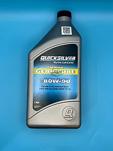 858058QB1 Масло трансмиссионное минеральное QUICKSILVER Gear Lube Premium SAE 80W-90 1л.