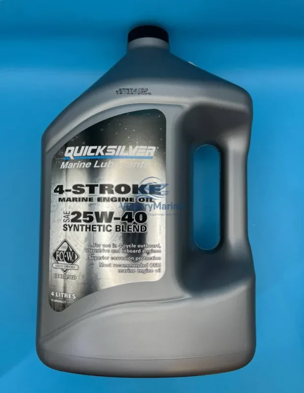 Масло для судовых двигателей Quicksilver 25W-40 SYNTHETIC BLEND 8M0086227