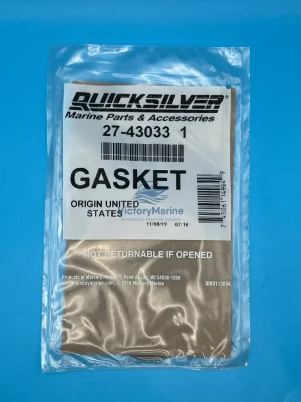 Quicksilver Прокладка водяного насоса Mercury 40-400 / Mercruiser Alpha One Gen 2