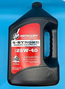 8M0078628 МАСЛО ДЛЯ 4-ТАКТНЫХ ДВИГАТЕЛЕЙ 25w-40 МИНЕРАЛЬНОЕ MERCURY 3,78 L