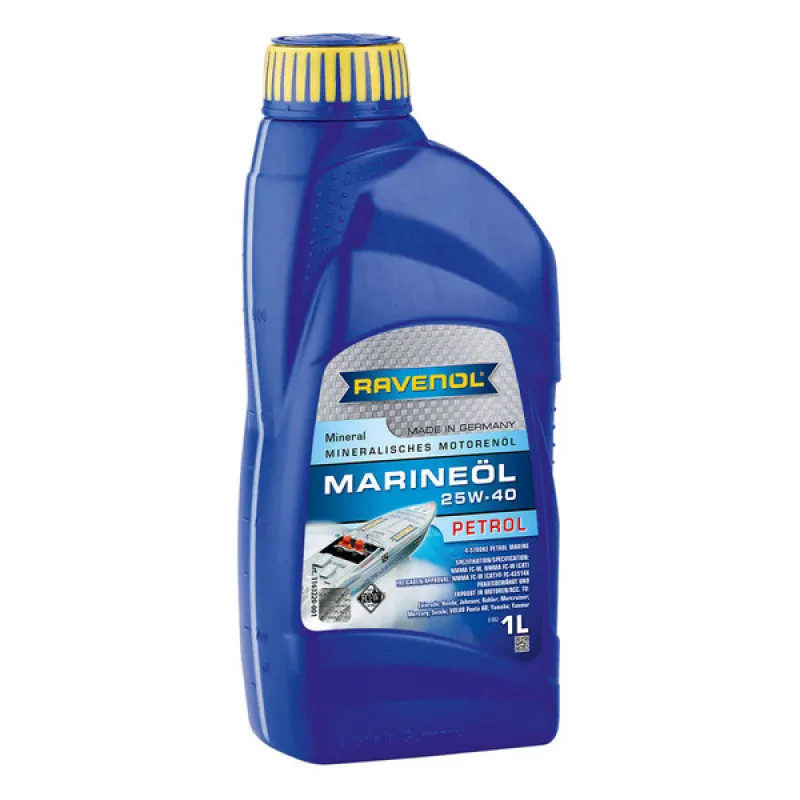 Моторное масло RAVENOL Marineoil PETROL 25W-40 mineral (1 литр)