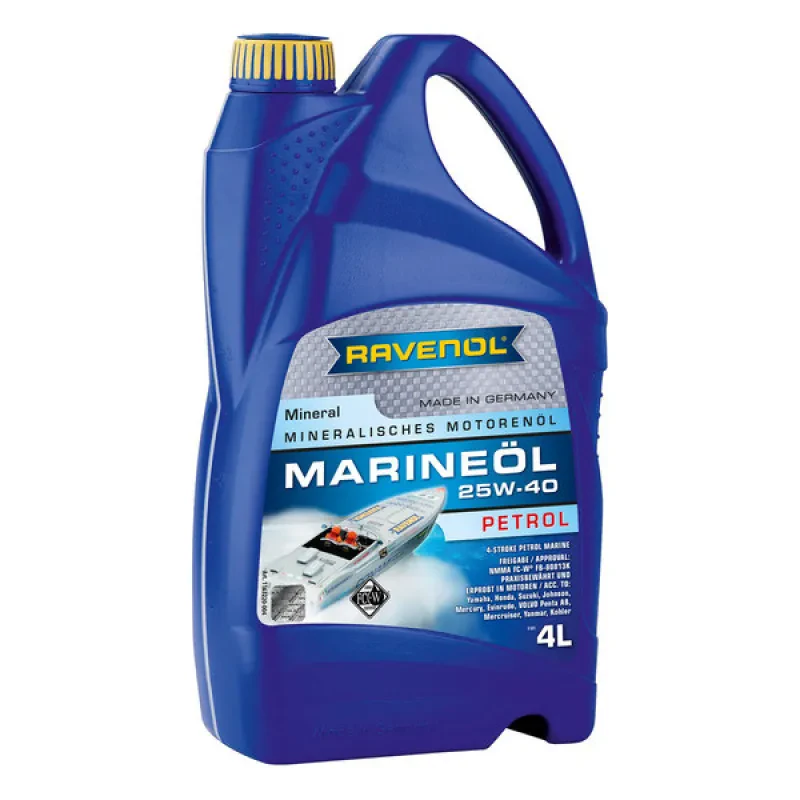 Моторное масло RAVENOL Marineoil PETROL 25W-40 mineral (4 литра)